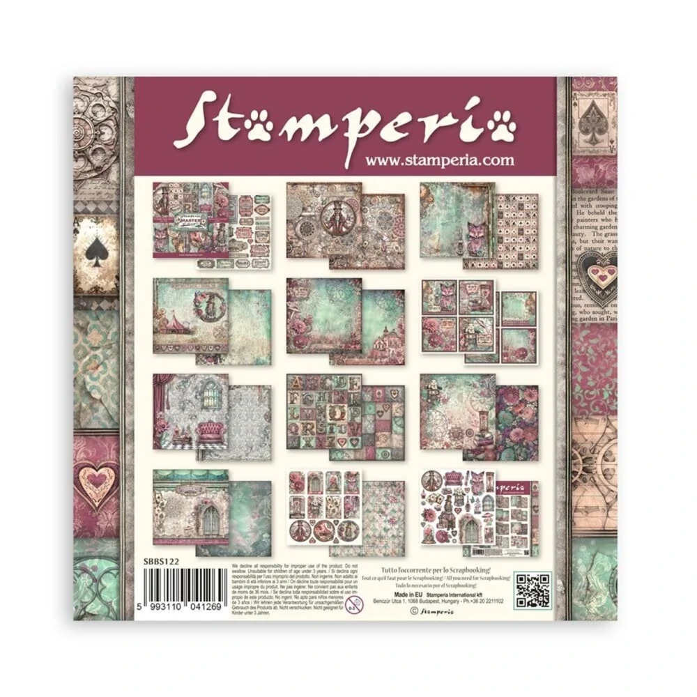 Stamperia Scrapbook papier – Master of Magic 8x8