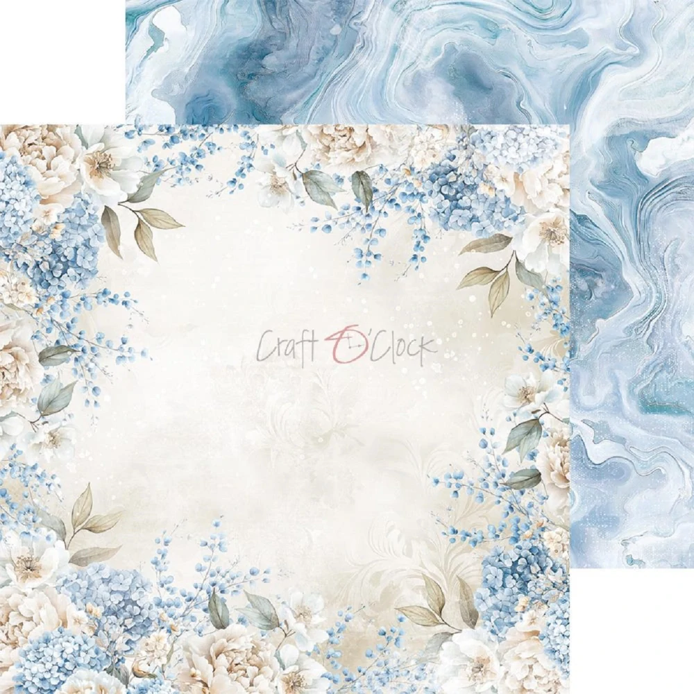 Craft O´ Clock Scrapbook papier - Something Blue 8x8 