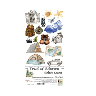 Craft O´ Clock Scrapbook papier - Trail of Silence Extra set 6x12