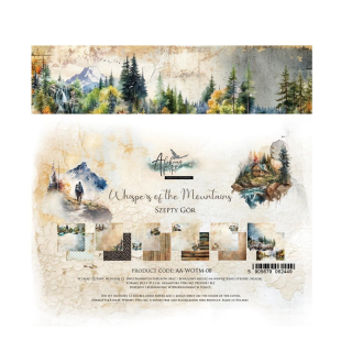 Alchemy of Art Scrapbook papier Whispers of the Mountains 8x8