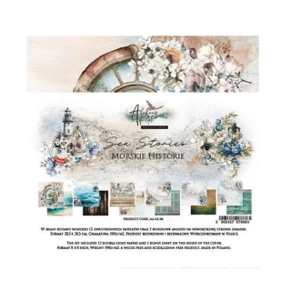 Alchemy of Art Scrapbook papier Sea Stories 8x8