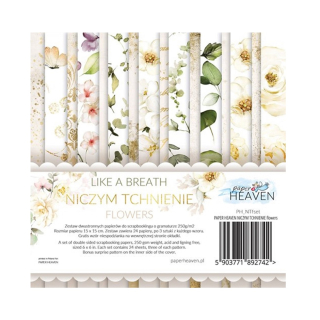 Paper Heaven Scrapbook papier Like a Breath 6x6 kvety