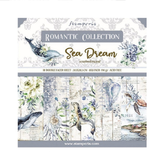 Stamperia Scrapbook papier – Sea Dream 8x8