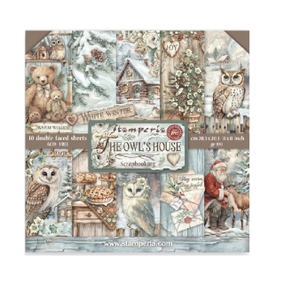 Stamperia The Owl's House scrapbook papier 8x8