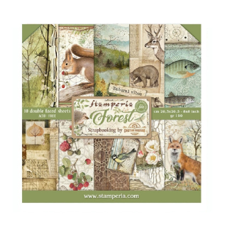 Stamperia Scrapbook papier – Forest 8x8