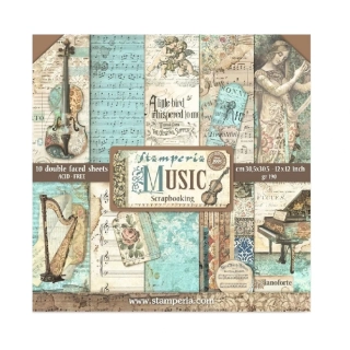 Stamperia Music scrapbook papier 12x12
