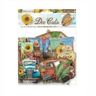 Stamperia  Sunflower Art kartónové výrezy DFLDC77