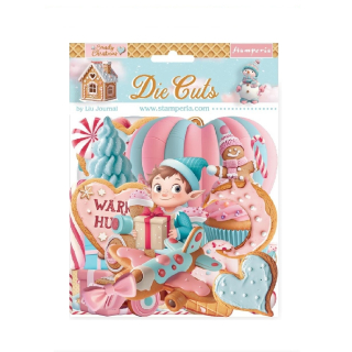 Stamperia Candy Christmas kartónové výrezy DFLDC118