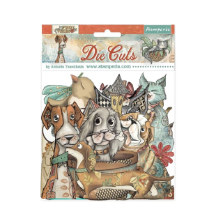 Stamperia Furry Friends kartónové výrezy DFLDC121