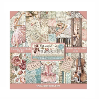 Stamperia Passion scrapbook papier 8x8