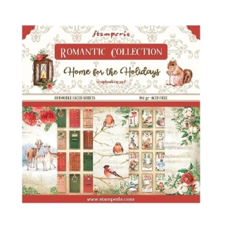 Stamperia Home for the Holidays scrapbook papier 8x8