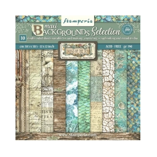  Stamperia Songs of The Sea Backgrounds scrapbook papier 12x12