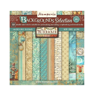 Stamperia Scrapbook papier – Nutcracker Backgrounds 8x8
