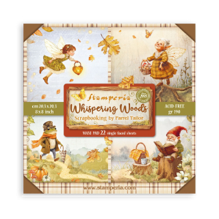 Stamperia Scrapbook papier – Whispering Woods Maxi 8x8