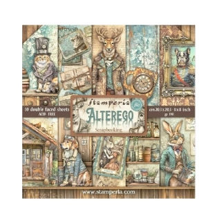 Stamperia Alterego scrapbook papier 8x8