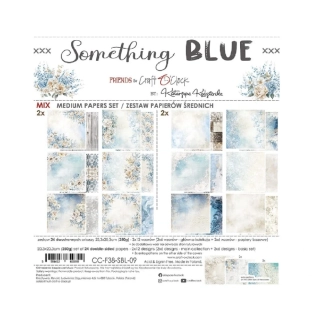 Craft O´ Clock Scrapbook papier - Something Blue 8x8 Mix